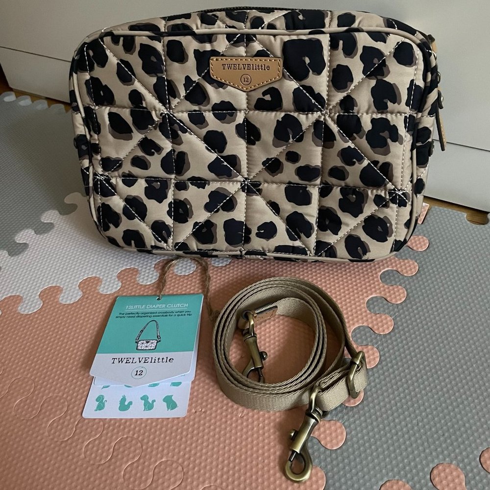TWELVElittle Diaper Bag Clutch (Leopard print) 2.0